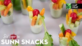Sunn snacks – grønnsaker med dipp