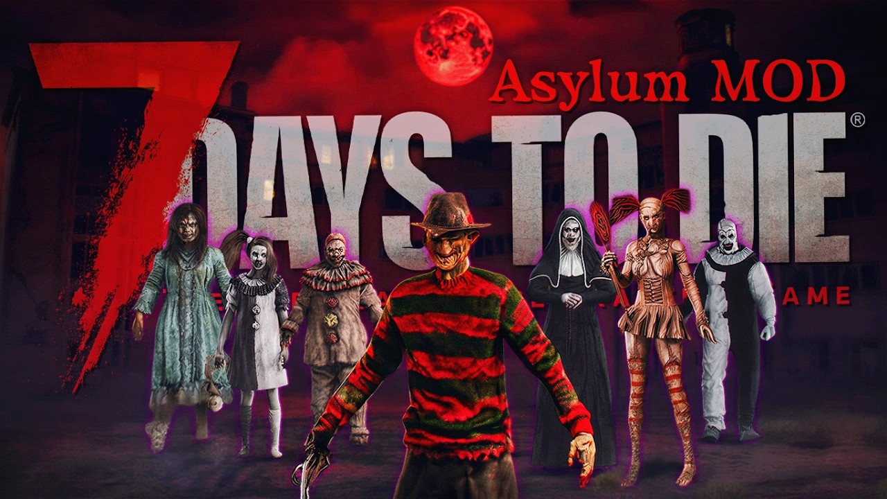 【7DTDMOD】悪魔たちが彷徨う”アサイラム”で生き抜く超大型MODが面白い！「7 Days to Die Asylum MOD」実況プレイ #1