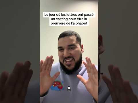 Le jour où les lettres ont passé un casting pour être la première de l’alphabet