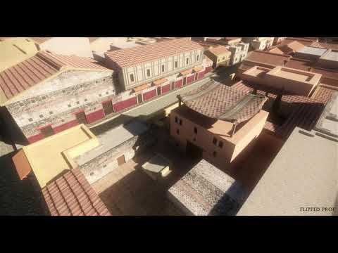 Ercolano ricostruzione didattica 3d Herculaneum the discovered part