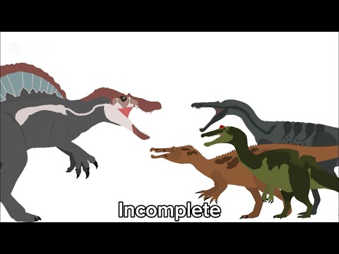 JP3 Spinosaurus vs Suchomimus, Ichthyovenator and Baryonyx (Incomplete)