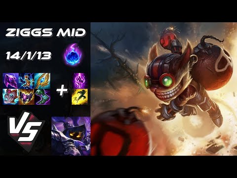 MID Ziggs vs Veigar - NA Grandmaster Patch 14.6