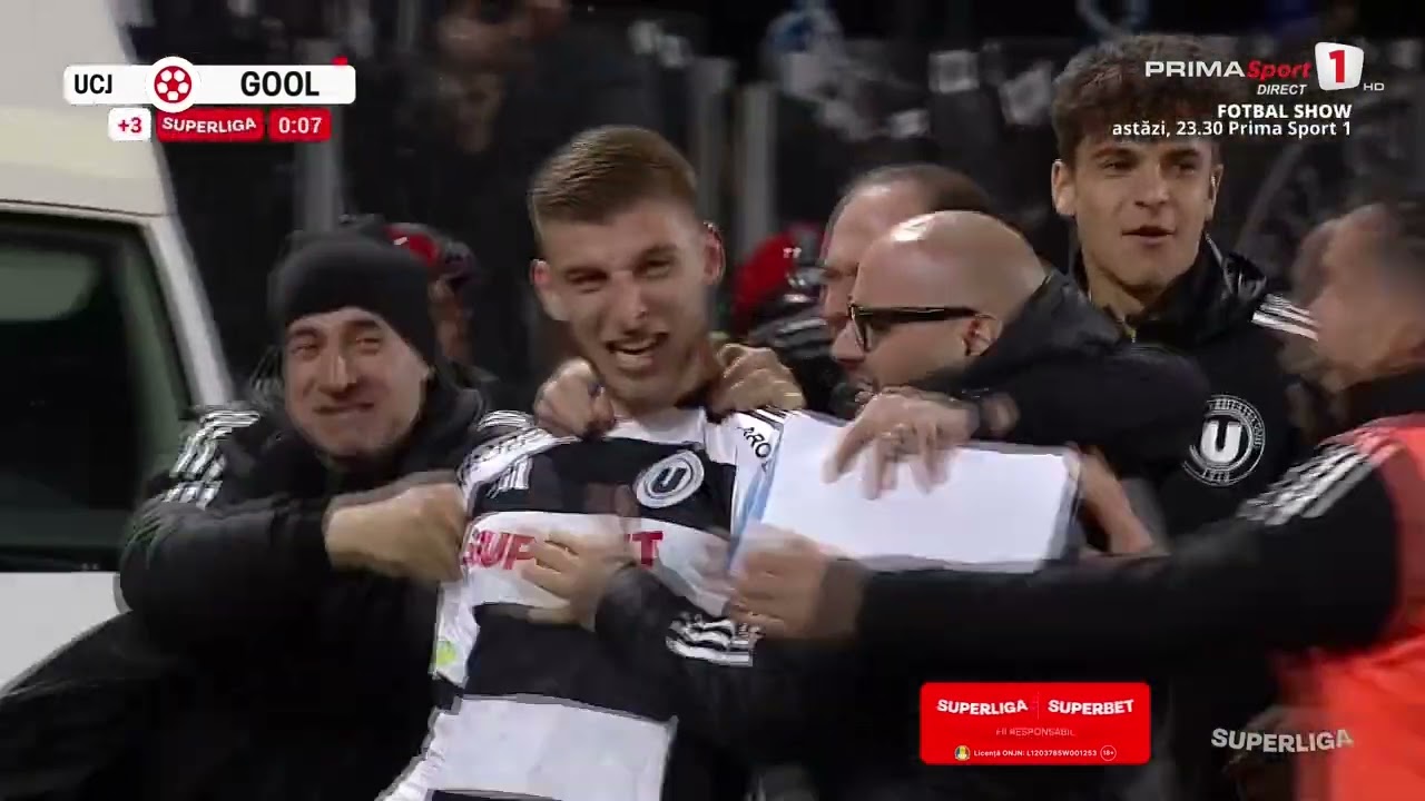 Universitatea Cluj vs Universitatea Craiova Highlights