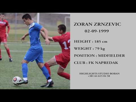 ZRNZEVIC ZORAN FOOTBALL PLAYER FK NAPREDAK 1999