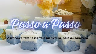 Aprenda o passo a passo vela na base de concreto