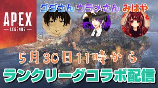 女性実況【ApexLegends】グダさんウラメさんと協力しながらランクリーグコラボ配信 ゴールド帯【エーペックスレジェンズ】PS4版