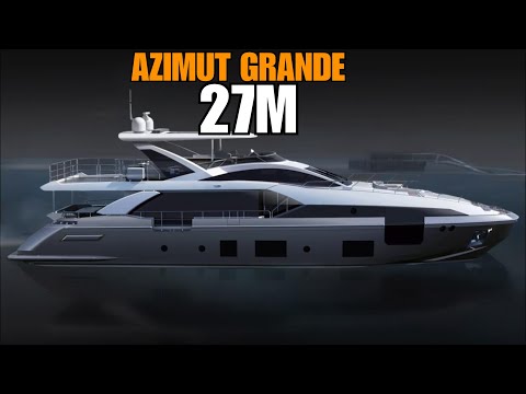 Azimut Grande 27M Yacht Tour: Main Deck Master Suite, $8.5M Price & 28 Knot Speed!