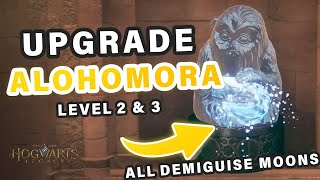 How to find All DEMIGUISE Moons to Upgrade Alohomora for level 2 and 3 Locks ► Hogwarts Legacy