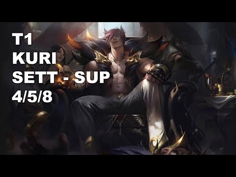 T1 Kuri Sup Sett vs Bard - KR Grandmaster Patch 10.8