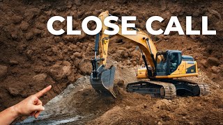 I Can't Believe This Trackhoe Got Stuck!