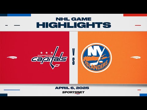 NHL Highlights | Capitals vs. Islanders - April 6, 2025