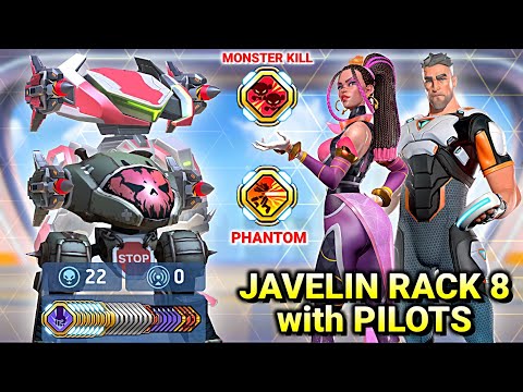 Pilot + Javelin Rack 8 with Stalker - Lancer | Phantom - Mech Arena