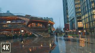 Sunset Walk Through East London in the Rain | Stratford to Homerton 4K