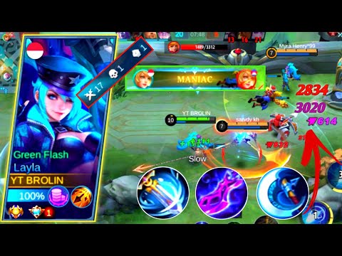 Layla Best Build High Damage - Layla Top 1 Global - MLBB