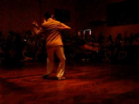  Andrea Misse  and  Javier Rodriguez  are  dancing  to  the  tango  "  Nada Mas  "