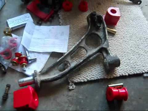 How To put in Polyurethane Bushings (Energy Suspension Bushings)  For a 2 Gen RX-7(FC3S) Part1