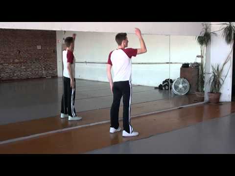 Janet Jackson Rhythm Nation Dance Tutorial Video Part 1/4