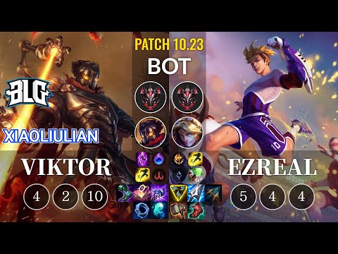 BLG xiaoliulian Viktor vs Ezreal Bot - KR Patch 10.23
