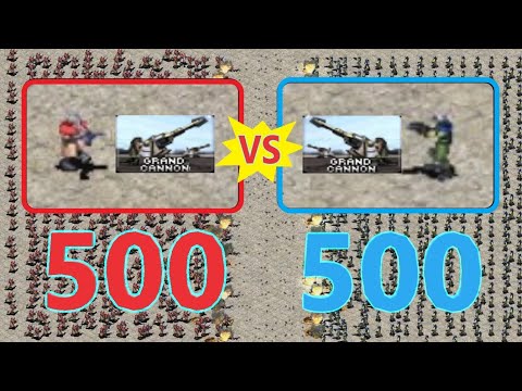 When infantry are using Grand Cannon Shells - Red Alert 2