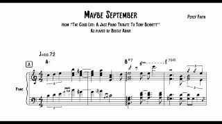 Maybe September by Beegie Adair [jazz piano transcription]