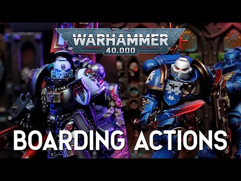 Wir spielen das erste Mal Boarding Actions! - Grey Knights vs Ultramarines
