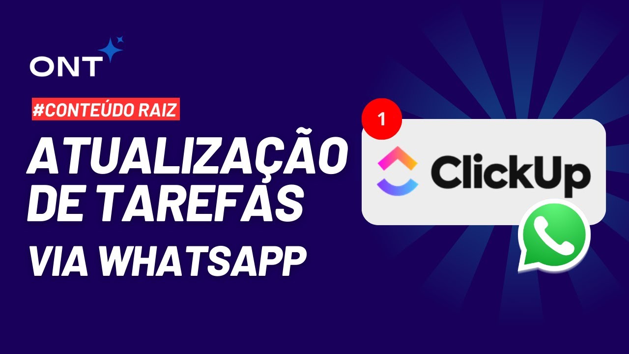 Como enviar notificações do CLICKUP direto no WhatsApp | Build in Public