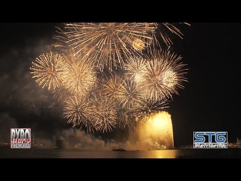 [HD] Feu d'ouverture des Fêtes de Genève 2014 2 Aout 2014 Pyrostars Fireworks Genève