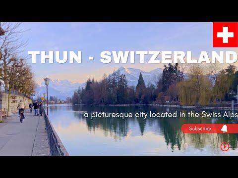 Thun | Beautiful town of Switzerland | 4K Video | City tour | Europe