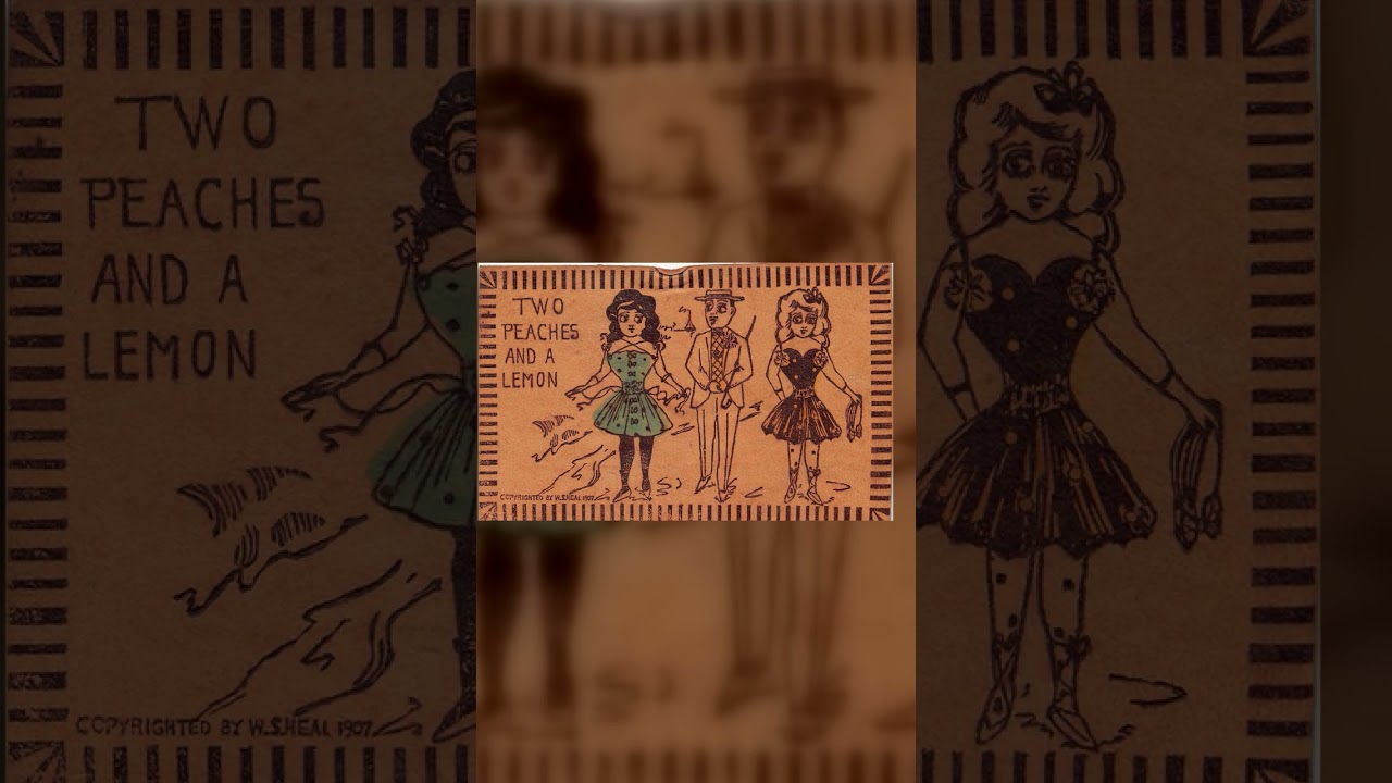 W.S. Heal 1907 Undivided Back Postcard, Two Peaches and a Lemon Video