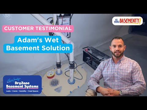 Adam in Weymouth, MA Uses DryZone to Solve Wet Basement Issue