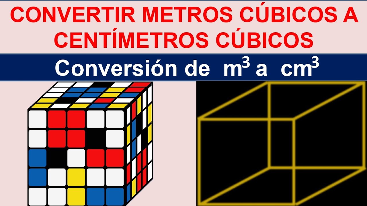Convertir metros cubicos a centimetros cubicos