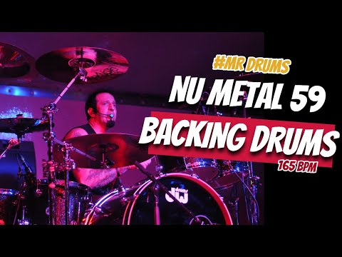 Nu Metal Drum Track - 165 BPM | Backing Drums | Only Drums