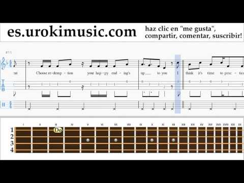 Tutorial de Ukulele Kesha - Learn To Let Go Clases Notas um-i927