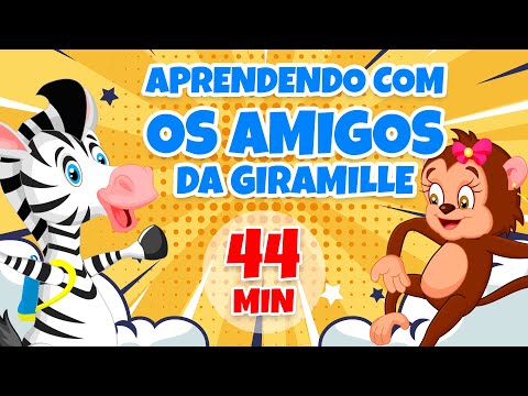 Aprendendo com os Amigos da Giramille - Giramille 44 min | Desenho Animado Musical