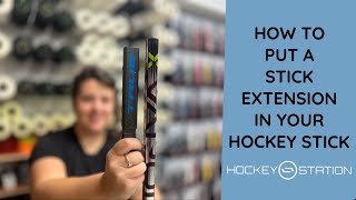 HOW TO put in a Stick Extension in your Hockey Stick