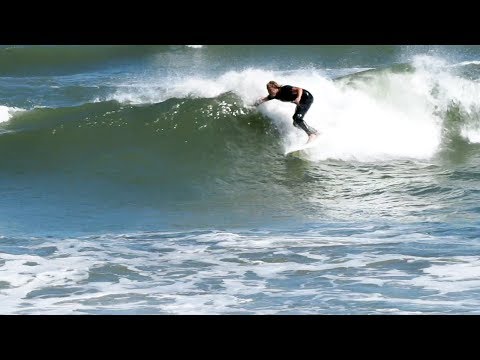 Small fun waves at Virginia Beach