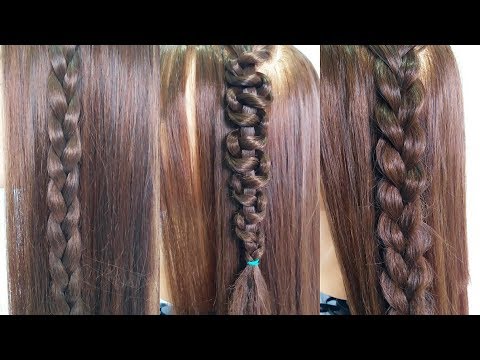 Como Hacer una Trenza de 3 Cabos  - Trenzas Fáciles - Three Strand Braid