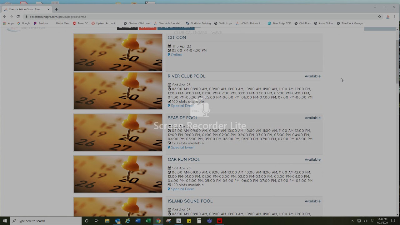 Pool Reservation Tutorial   Member Website