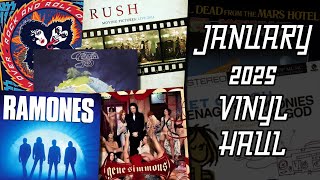 JANUARY 2025 VINYL HAUL - Christmas VCLT, Rush, KISS, Ramones, Gene Simmons, Yes & more!