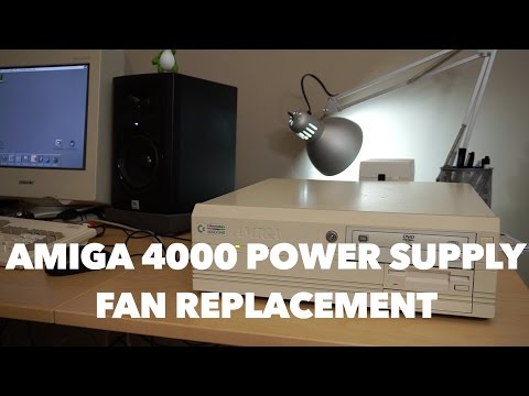 Amiga 4000 Power supply fan replacement with a surprise!