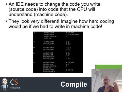 OCR GCSE Computer Science - integrated develop environments (IDE)