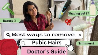 How to remove Pubic hairs in safe & Convenient ways 🪒⁉️Doctor’s Guide 🩺|Shaving gel,Bikini wax 🤥