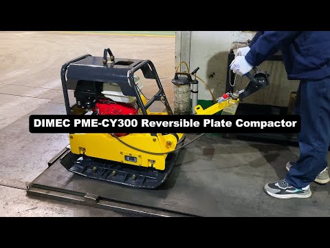 Power and Precision: The DIMEC PME-CY300 Reversible Plate Compactor in Action!