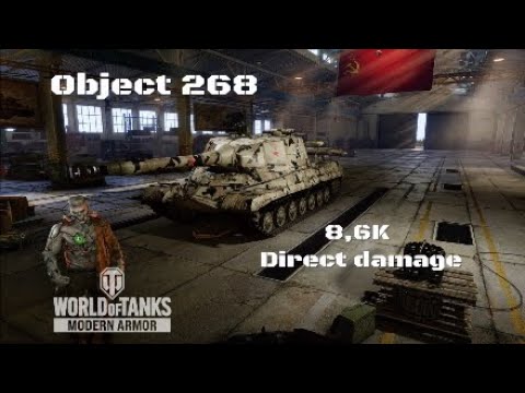 Object 268 in El alamein: 8,6K direct damage | World of Tanks | Wot console