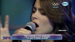 Tini Stoessel canta "Lo que tu alma escribe" en el programa Nunca es Tarde