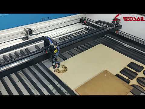 Redsail X900C/X1390C Laser Cutter display-MDF cutting