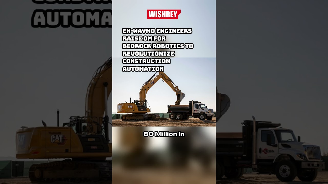 Bedrock Robotics: Autonomous Construction Vehicles | #shorts #robotics