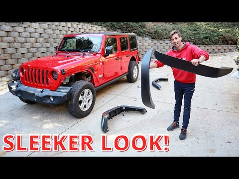 Installing NEW Fender Flares on My JL Jeep Wrangler!