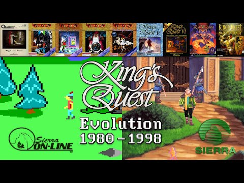 Evolution of King's Quest (1980 - 1998) Sierra On-Line - Kings Quest adventure point and click games