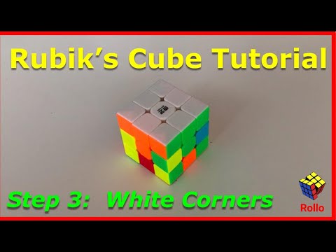 Step 3 of How to Solve the Rubik's Cube - White Corners